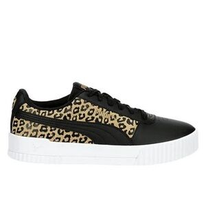 Puma Carina Cheetah Sneakers | Women’s 7.5 | Black Leopard SoftFoam